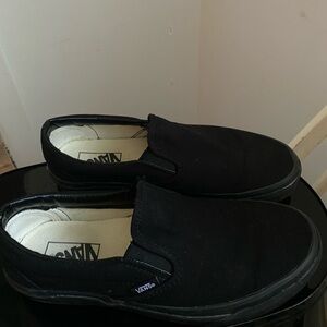 Black slip on vans